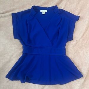Monteau Vibrant Blue Blouse